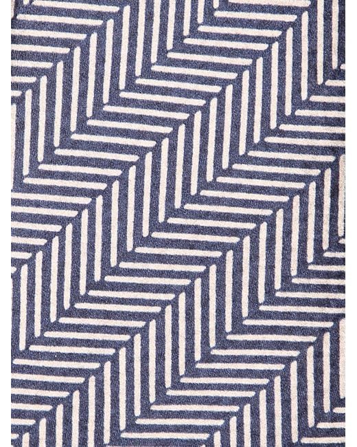 Giorgio Armani White Geometric-Pattern Tie for men