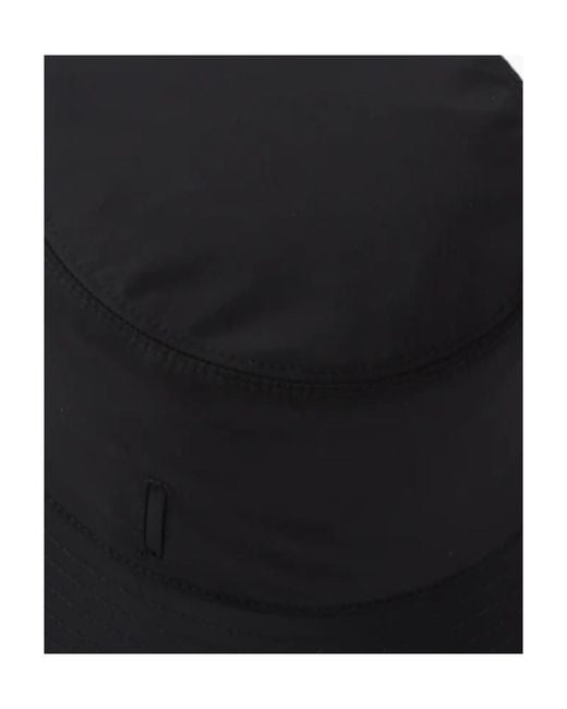 Prada Black Pouch Detailed Bucket Hat for men