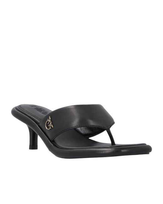 Pinko Multicolor Love Birds-Plaque Sandals