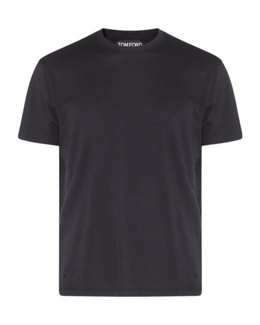 Tom Ford Black Crewneck T-Shirt for men