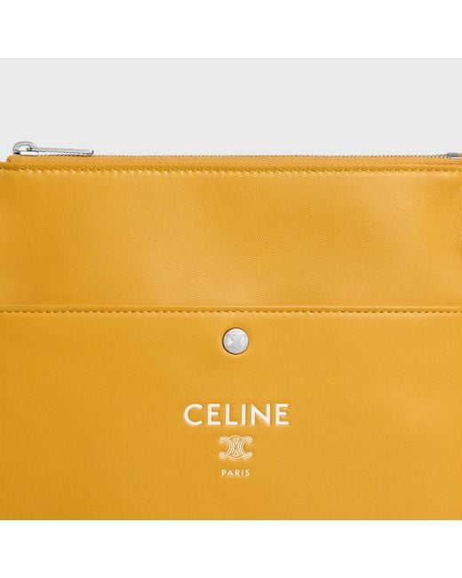 Céline Yellow Sharp Pouch Take Away for men