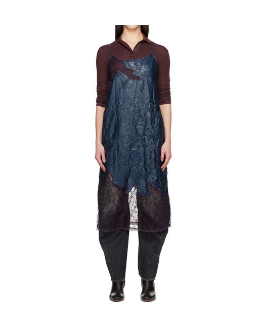 ANDERSSON BELL Blue Embroidered Lace Dress