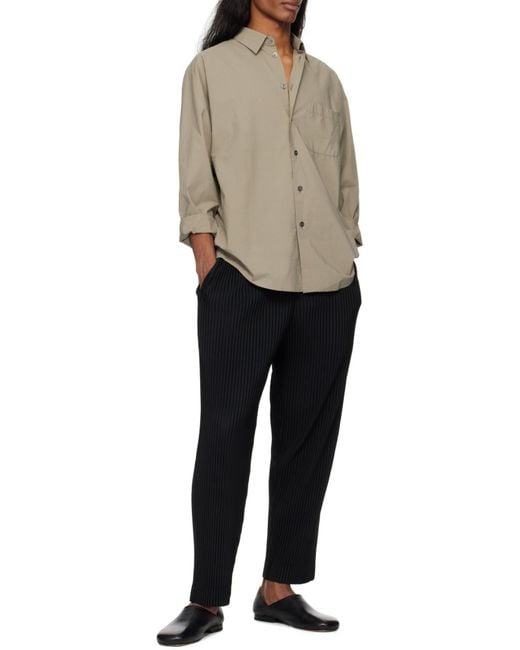 Homme Plissé Issey Miyake Black Homme Plissé Issey Miyake Pleated Tapered Trousers for men