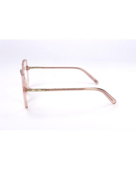 Dior White Full-Rimmed Plano Lenses