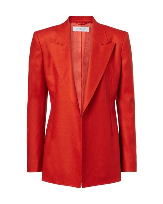 Gabriela Hearst Red Long Sleeve Jacket