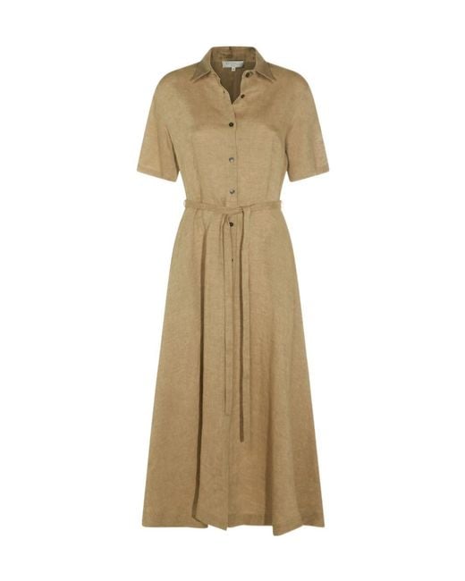 Antonelli Natural Belted Shirt Dress