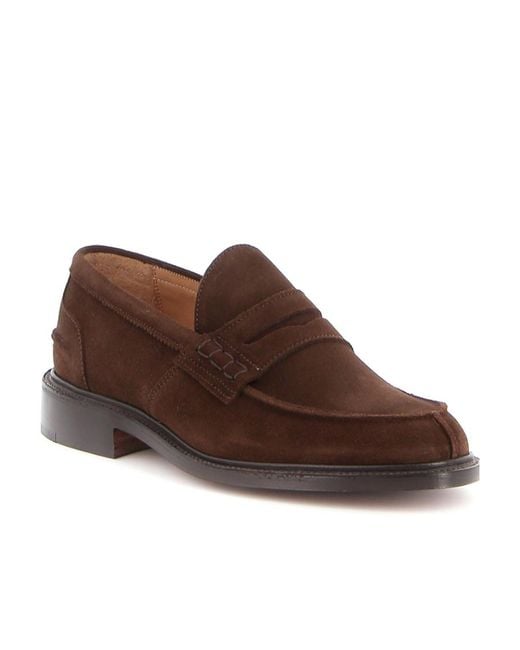 Tricker's Brown Tricker's James Penny Loafers for men