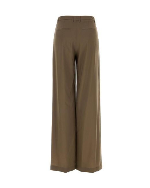 Pt Pantaloni Natural Pt Torino Renee Wide-Leg Pants