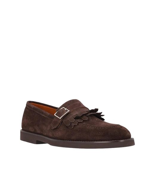 Doucal's Brown Elastic Ankle Chelsea Boots for men