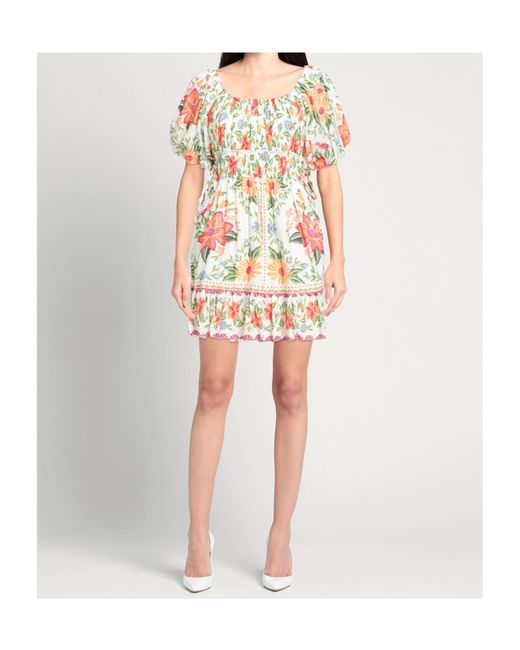 Farm Rio White Floral Dress