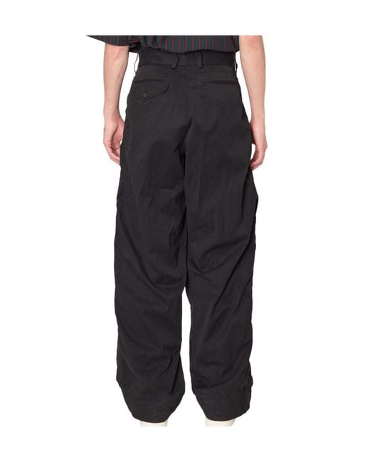 Kolor Black Casual Trousers With Belt Loops for men