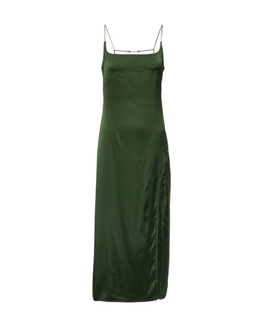 Jacquemus Green La Robe Notte Satin Slip Dress
