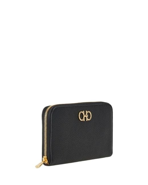 Ferragamo Black Logo Wallet