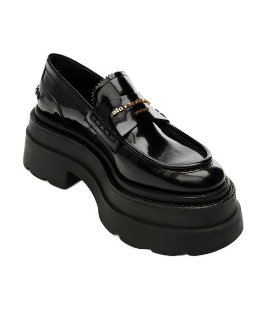 McQueen Black Carter Platform Shoes