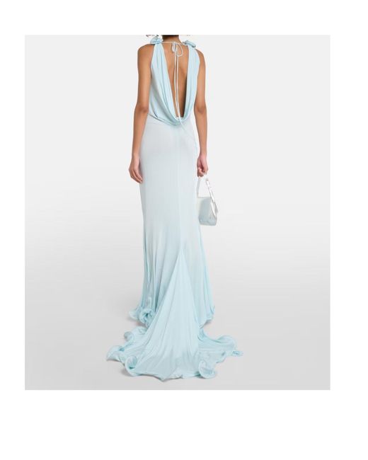 Magda Butrym Green Jersey Slip Dress