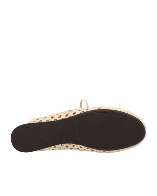 Hereu Natural Sardana Woven Slingback Flat Shoes