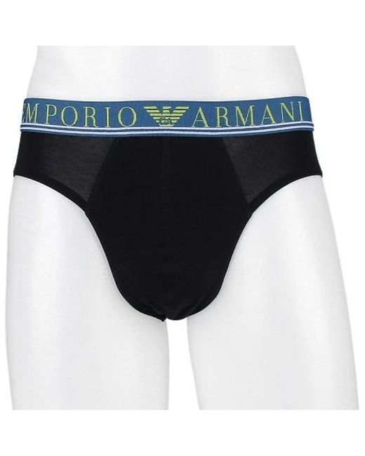 Emporio Armani Black Logo Underwear Three-Piece Set for men
