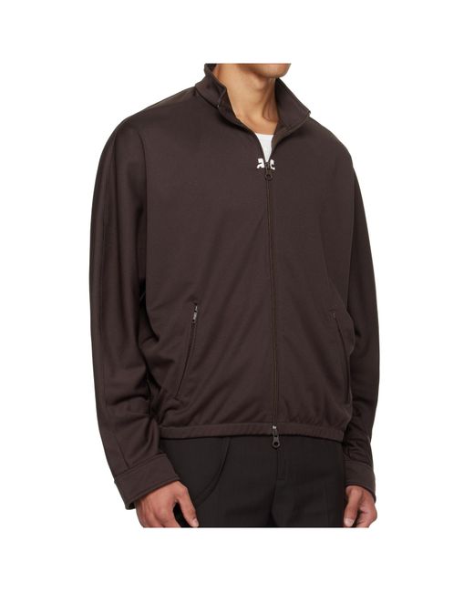 Courreges Brown Courrèges Interlock Tracksuit Jacket for men