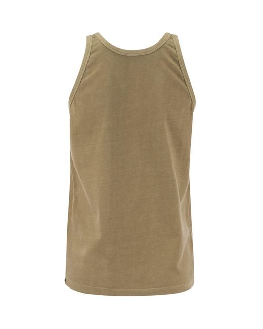 Sportmax Green Crewneck Sleeveless Top