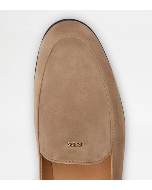 Tod's Brown Round-Toe Loafers