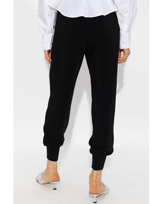 Stella McCartney Black Pleated Front Trousers