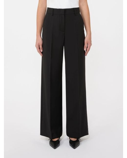 Weekend by Maxmara Black Visivo Pressed Crease Pants