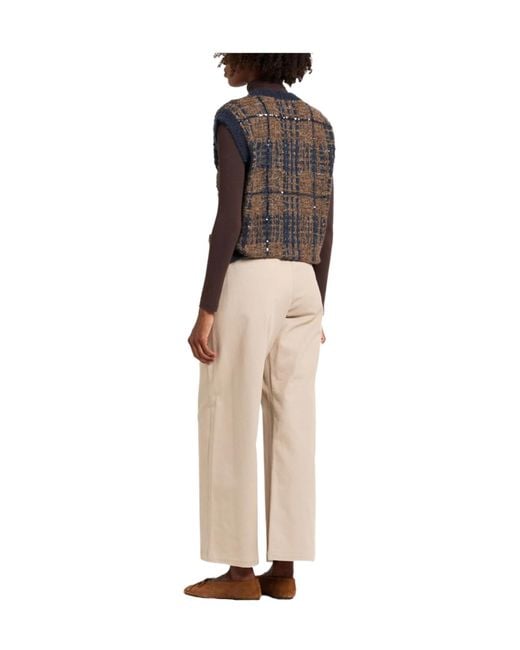 Brunello Cucinelli Blue Sleeveless Jumpers