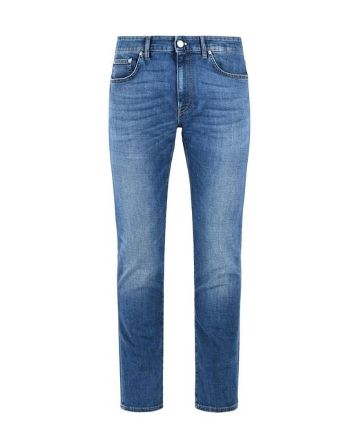 Pt05 Blue 'Swing' Stretch Denim Jeans for men