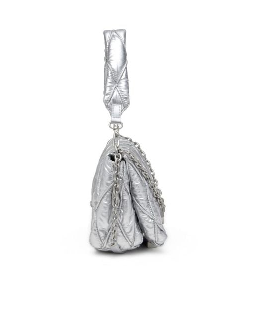 DIESEL White Charm-D M-Shoulder Bag