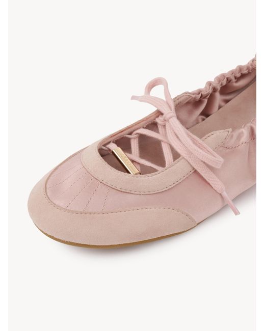 Chloé Pink Kick Ballerina Sneaker