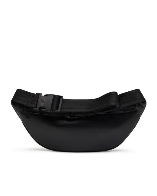 DIESEL Black Medium Holi-D Zipped Belt Bag for men