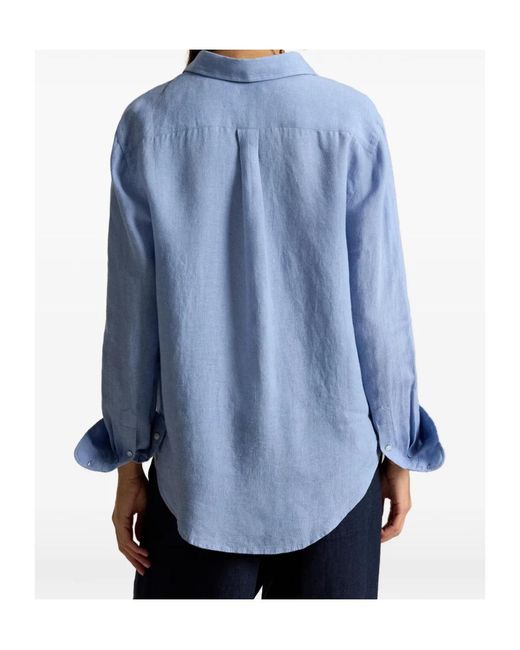 Polo Ralph Lauren Blue Long Sleeve Button Front Shirt