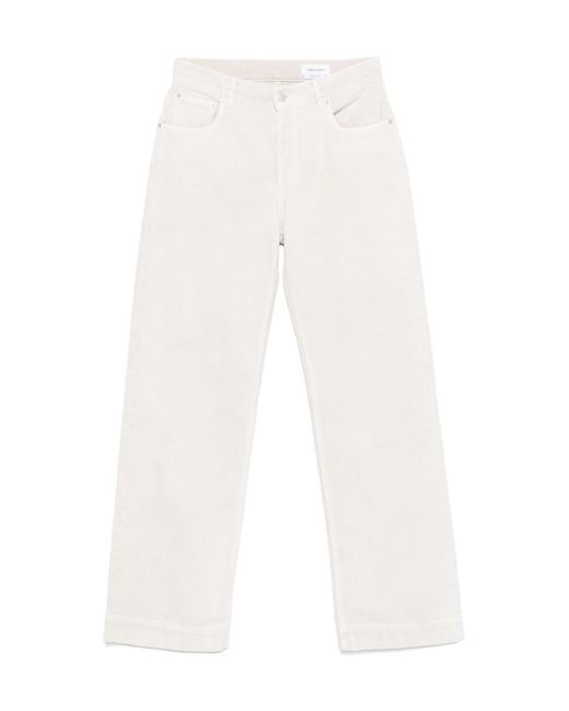 McQueen White Logo Patch Wide-Leg Jeans for men