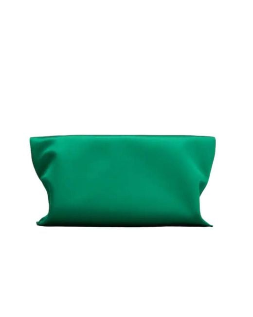 Roger Vivier Green Trompette Chain Clutch Bag