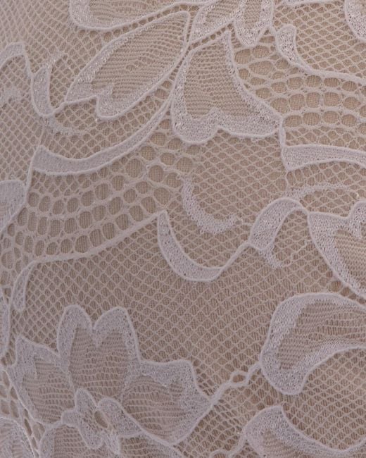 Mc2 Saint Barth White Lace-Overlay Triangle Bikini