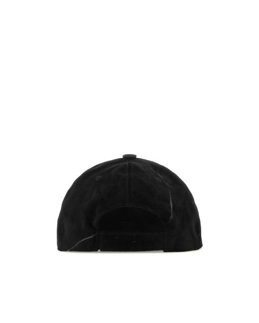 Stella McCartney Black Logo Embroidered Baseball Cap