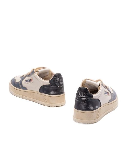 Autry Multicolor Medalist Super Vintage Lace-Up Sneakers