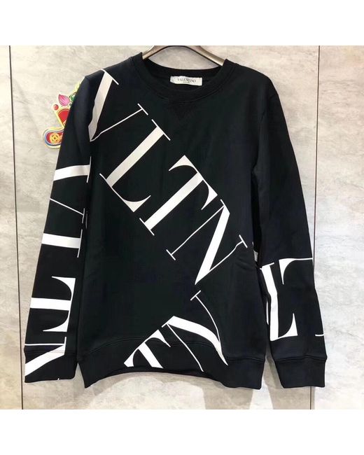 Valentino Black Printed Pullover