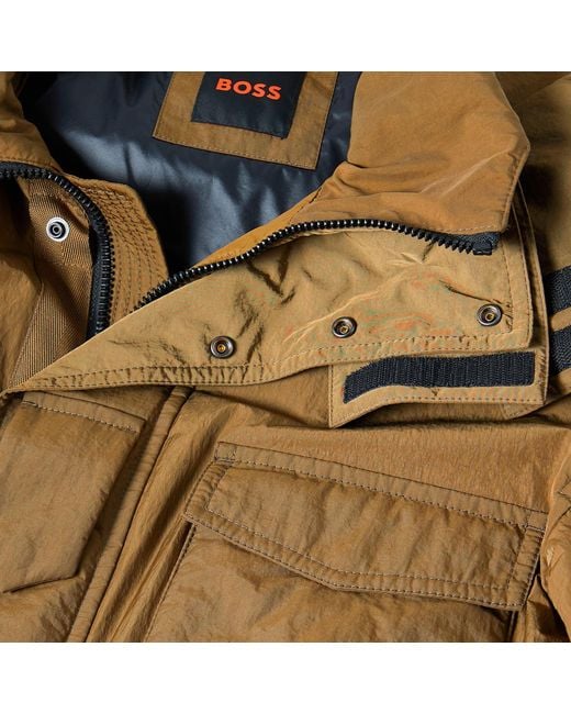 Boss Natural Loose-Fitting Coat for men