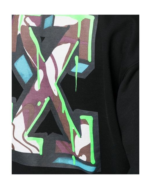 Off-White c/o Virgil Abloh Black Arrows-Motif Long-Sleeve Sweatshirt for men