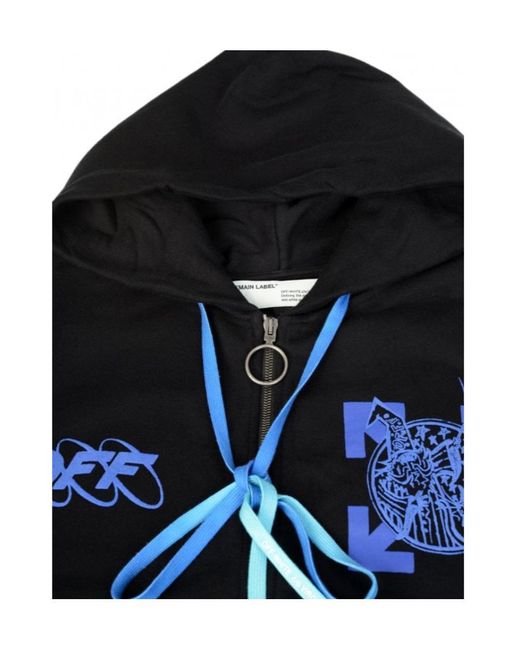Off-White c/o Virgil Abloh Black Printed Pattern Casual Jacket for men