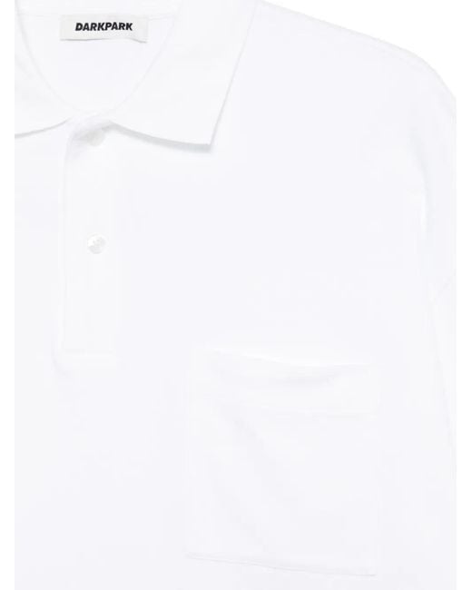 DARKPARK White Short Sleeve Polo Shirt