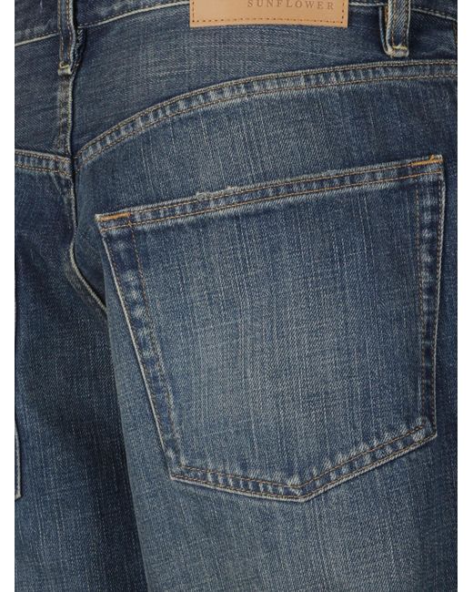 sunflower Blue Five-Pocket Jeans for men