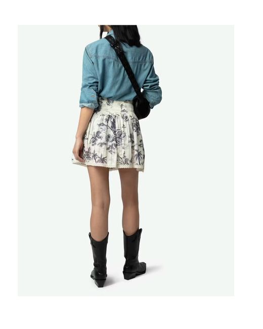 Zadig & Voltaire Blue Button Flap-Pockets Shirt