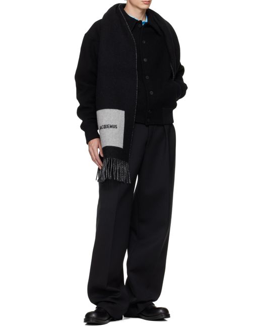 Jacquemus Black Bomber Jacket for men