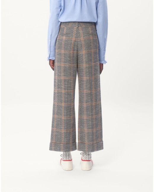 Valentino Gray Belt-Loop Casual Pants for men