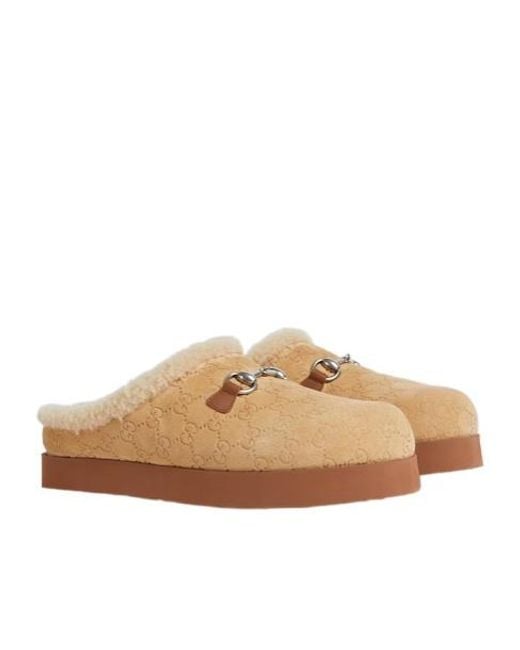 Gucci Brown Horsebit Mules for men