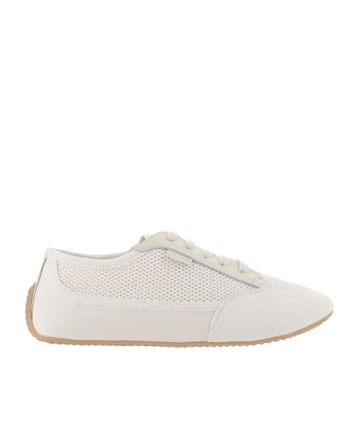 The Row White Bonnie Sneakers