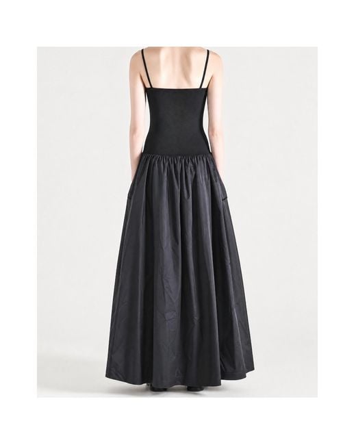 Amomento Black Knit Maxi Dress