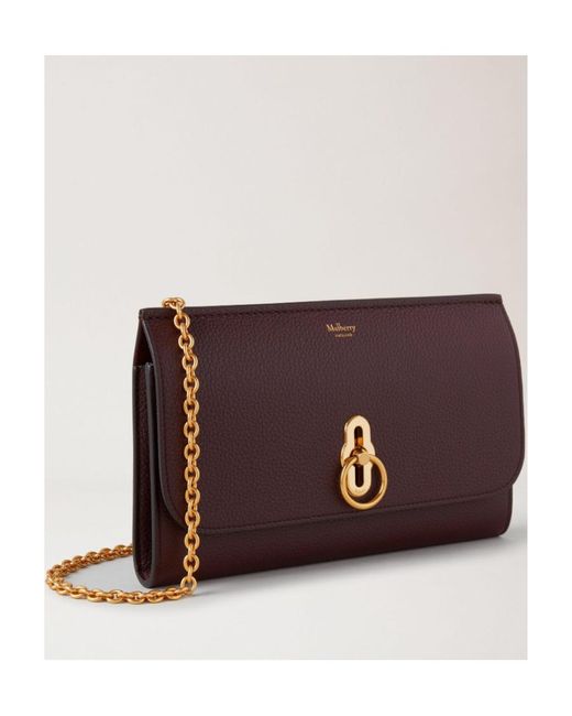 Mulberry Purple Logo-Plaque Crossbody Bag